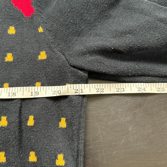 Christmas Sweater Women Large Black Gamer Santa Pullover Casual Ugly Party Knit - Picture 6 of 10